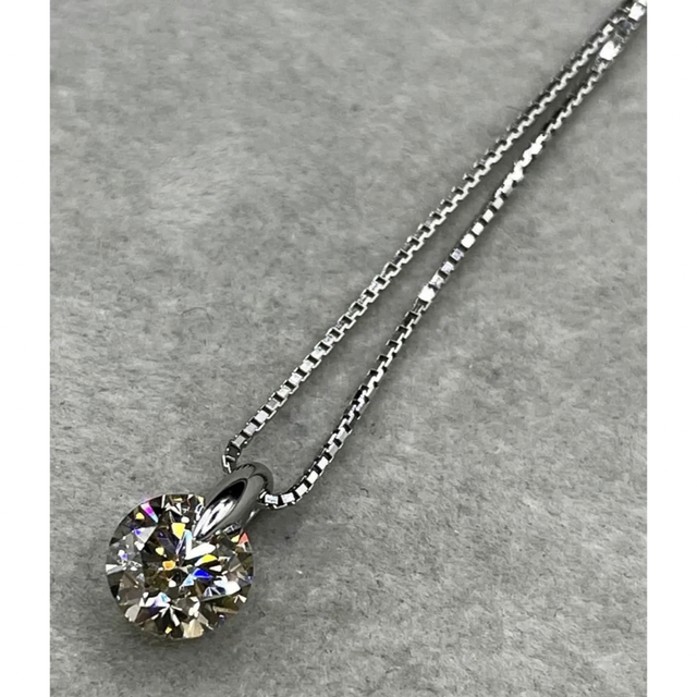 専用JL12★最高級 大粒ダイヤモンド1.019ct pt ネックレス 鑑定書付 レディースのアクセサリー(ネックレス)の商品写真