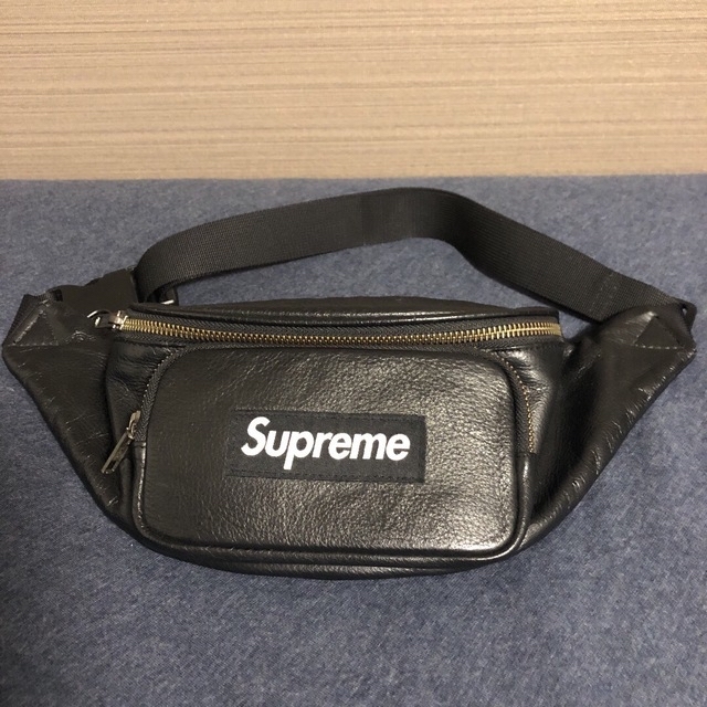 17SS Supreme Leather Waist Bag シュプリーム-