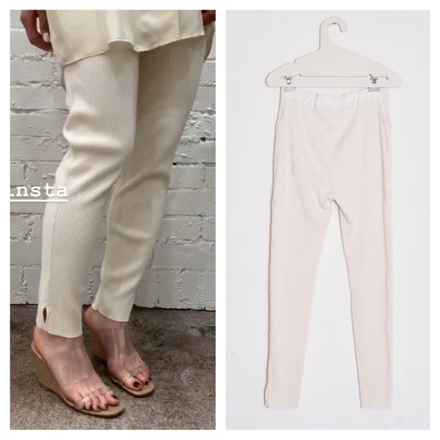 archi アーキ PIERIS PANTS リブ パンツ レギンス S