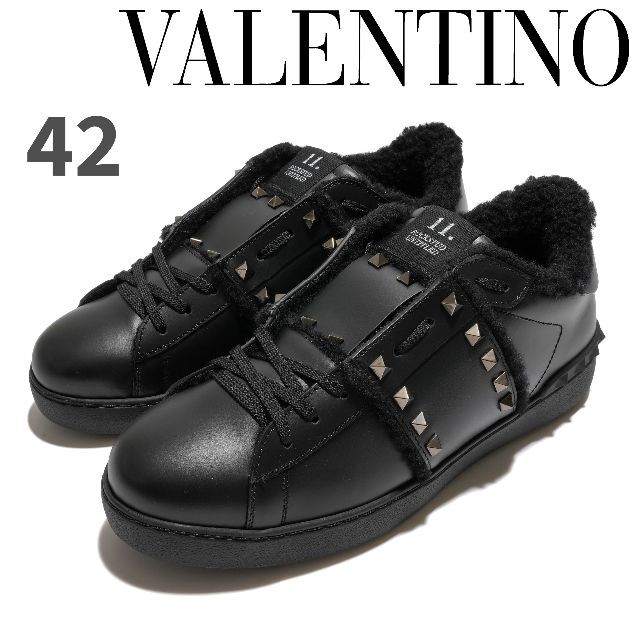 新品 Valentino Rockstud Untitled レザースニーカー