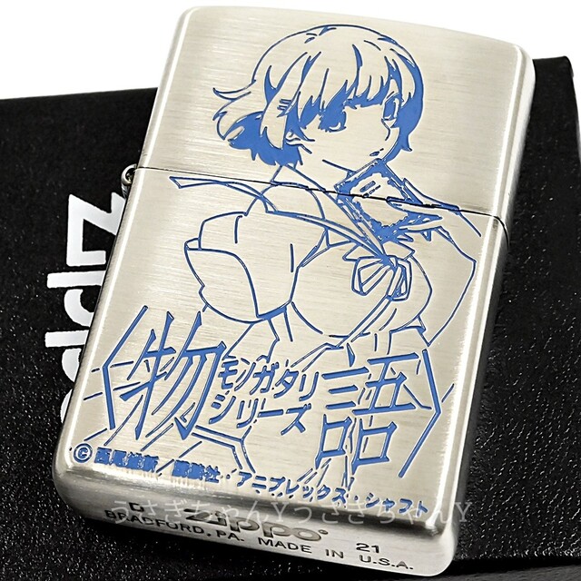 ZIPPO(ジッポー)のzippo☆物語シリーズ☆羽川翼/ブラック羽川☆両面☆ジッポ ライター メンズのファッション小物(タバコグッズ)の商品写真