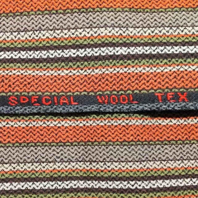 ✨ALL WOOL ストライプ服地はぎれ✨ ハンドメイドの素材/材料(生地/糸)の商品写真