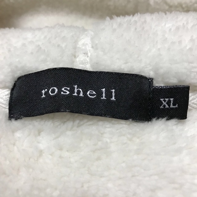 Roshell(ロシェル)のロシェル　roshell プルオーバーパーカー　バックプリント　薔薇　白　XL メンズのトップス(パーカー)の商品写真