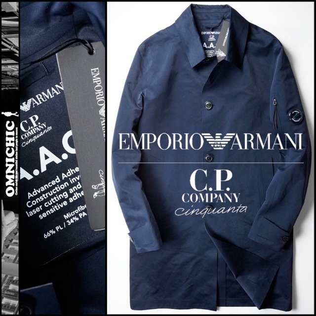 定価18.5万円ステンカラーコートEMPORIOARMANI CPCOMPANY