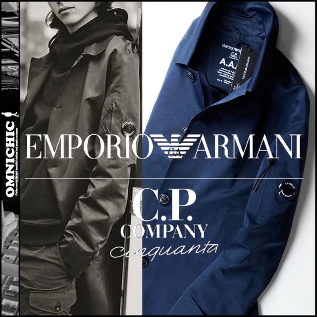 Emporio Armani - 限定18万エンポリオアルマーニ×C.P.Company ステンカラーコート50L