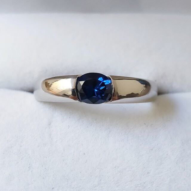 ☆日本の職人技☆ サファイア リング Pt900 0.87ct 8.9g リング(指輪