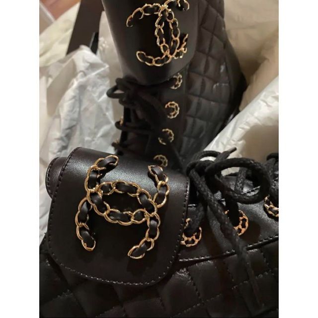 2022最新作】 CHANEL - シャネルマトラッセショートブーツ ブーツ