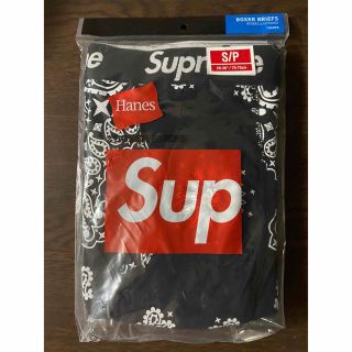 シュプリーム(Supreme)のsupreme ペイズリーパンツ　黒sサイズ1枚(ボクサーパンツ)