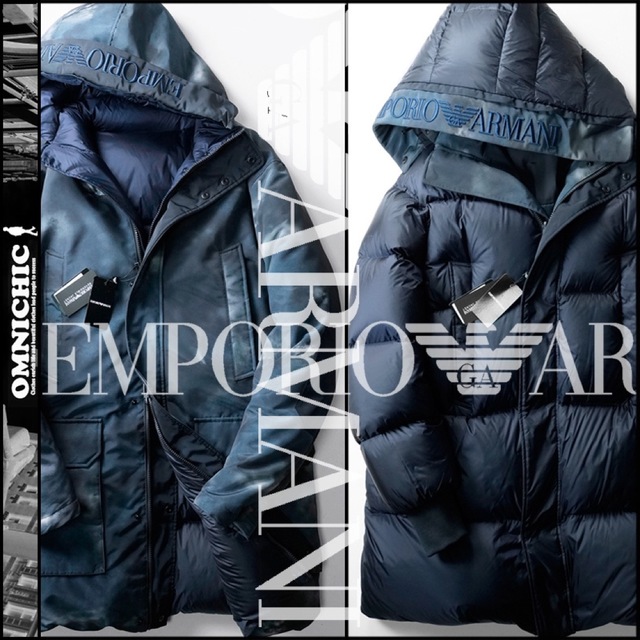 新着 Emporio Armani - 新品EMPORIO ARMANIリバーシブルダウンコート52
