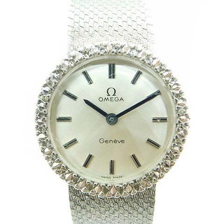 オメガ(OMEGA)のオメガ OMEGA Geneve 腕時計 アナログ 2針 手巻き シルバー色(腕時計)