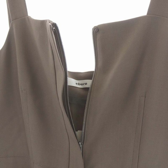 エブール 21AW フォルテツイルオールインワン サロペット ワイドパンツ