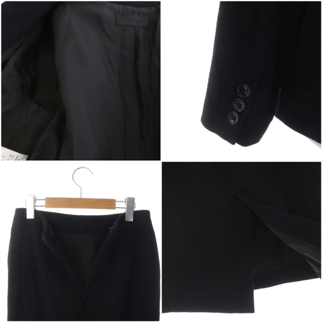 ICB(アイシービー)のアイシービー スーツ セットアップ テーラードジャケット 1B スカート 6 黒 レディースのフォーマル/ドレス(スーツ)の商品写真