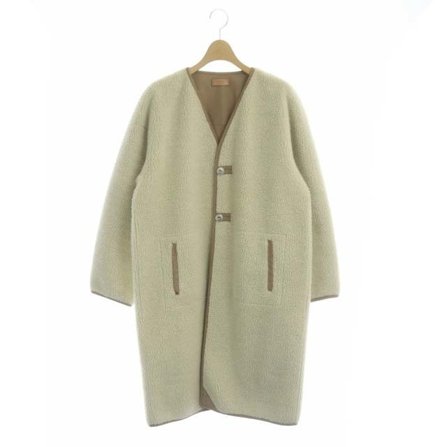 TODAYFUL(トゥデイフル)のトゥデイフル Cocoon Boa Coat コート ボア ノーカラー 38 レディースのジャケット/アウター(その他)の商品写真