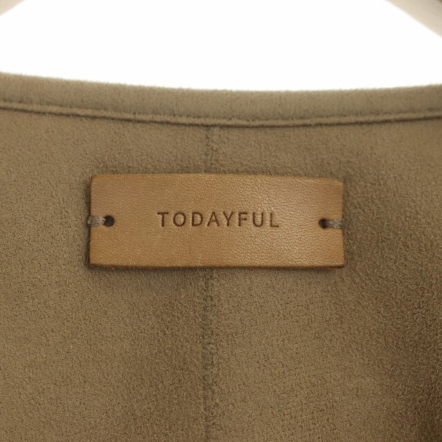 TODAYFUL(トゥデイフル)のトゥデイフル Cocoon Boa Coat コート ボア ノーカラー 38 レディースのジャケット/アウター(その他)の商品写真