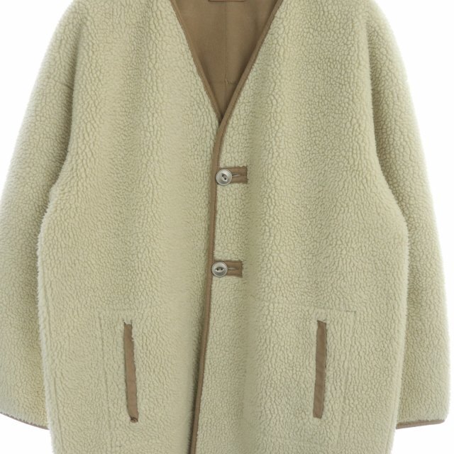 TODAYFUL(トゥデイフル)のトゥデイフル Cocoon Boa Coat コート ボア ノーカラー 38 レディースのジャケット/アウター(その他)の商品写真