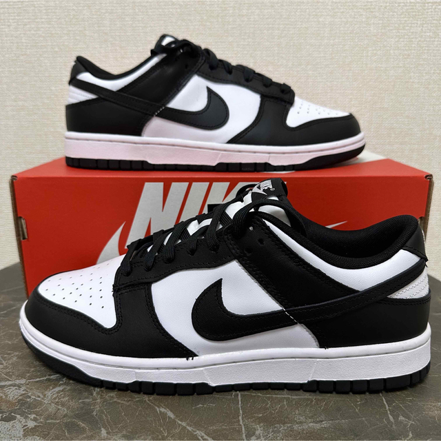 新品 27.5cm NIKE DUNK LOW WHITE/BLACK パンダ