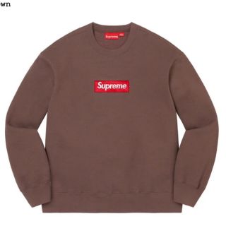 シュプリーム(Supreme)のSupreme Box Logo Crewneck Brown L(スウェット)