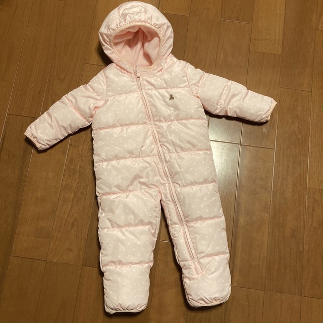 babyGAP(ベビーギャップ)のベビーギャップ ジャンプスーツ コート ハートドット 80cm 12-18ヶ月 キッズ/ベビー/マタニティのベビー服(~85cm)(ジャケット/コート)の商品写真