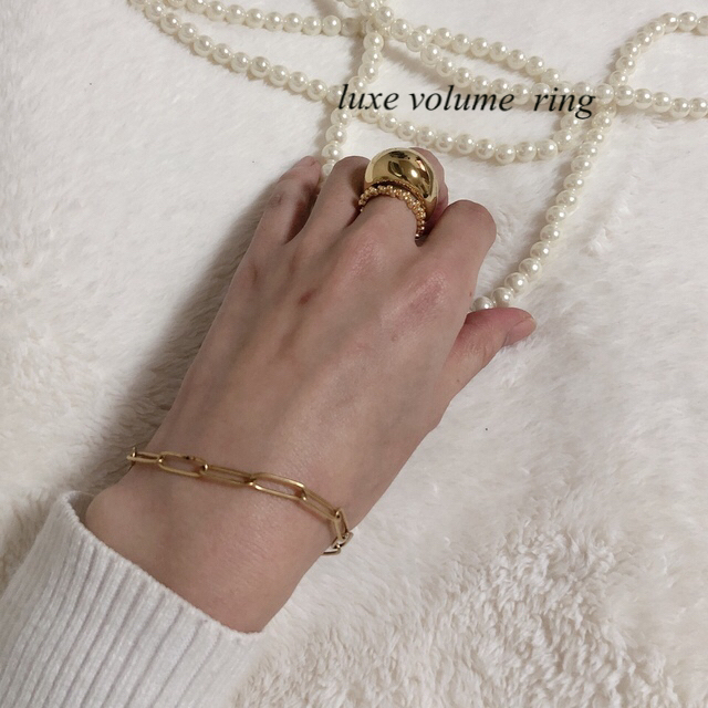 s bubble ring gold ¥2500 レディースのアクセサリー(リング(指輪))の商品写真