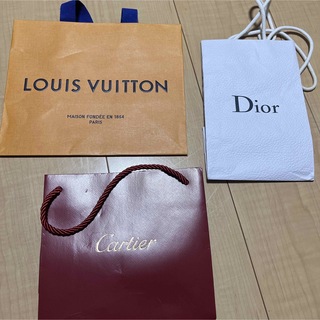 ルイヴィトン(LOUIS VUITTON)のルィヴィトン　Dior カルティエ　ショップ袋(ショップ袋)