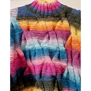 ✨1点物レア品 拘り感満載✨  手創り 天然繊維 野呂英作 セーター