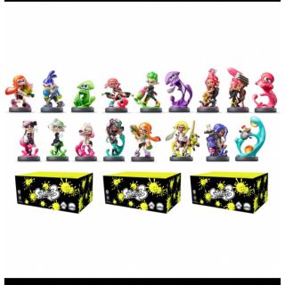 ニンテンドウ(任天堂)のスプラトゥーン amiibo 17種(17体) セット(ゲームキャラクター)