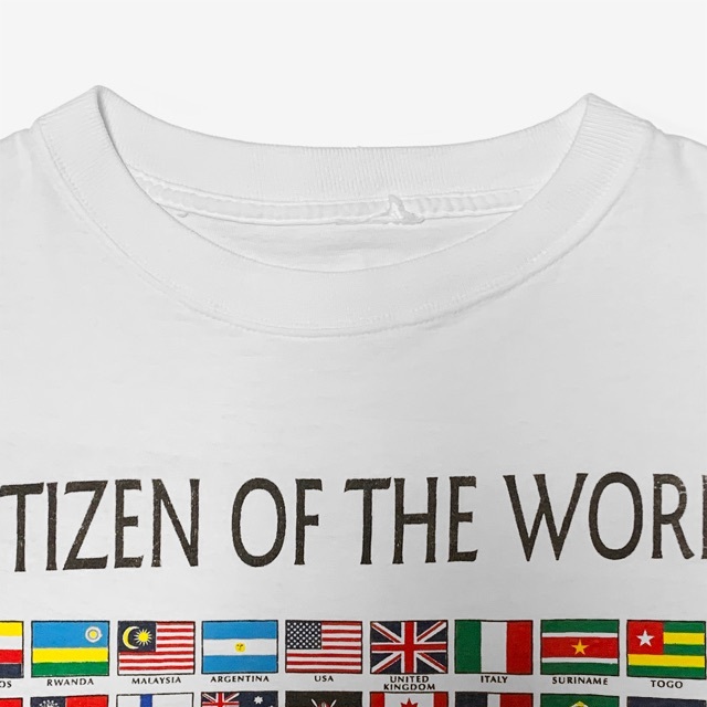 在原みゆ紀着用|90sヴィンテージ Citizen/World Tシャツ L相当 在原みゆ紀着用|90sヴィンテージ Citizen/World Tシャツ L相当