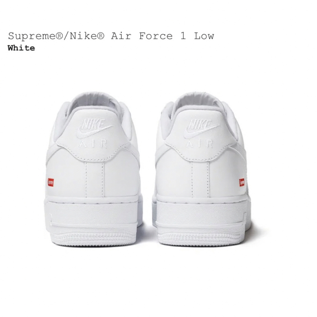 Supreme×Nike Air Force 1 Low White 25.5 1