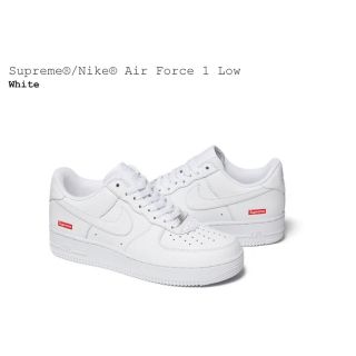 シュプリーム(Supreme)のSupreme×Nike Air Force 1 Low White 25.5(スニーカー)