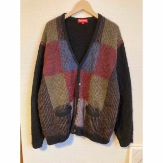 新品　Supreme Brushed Grid Cardigan  カーディガン