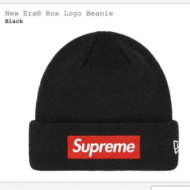 Supreme(シュプリーム)のSupreme New Era Box Logo Beanie "Black" メンズの帽子(ニット帽/ビーニー)の商品写真