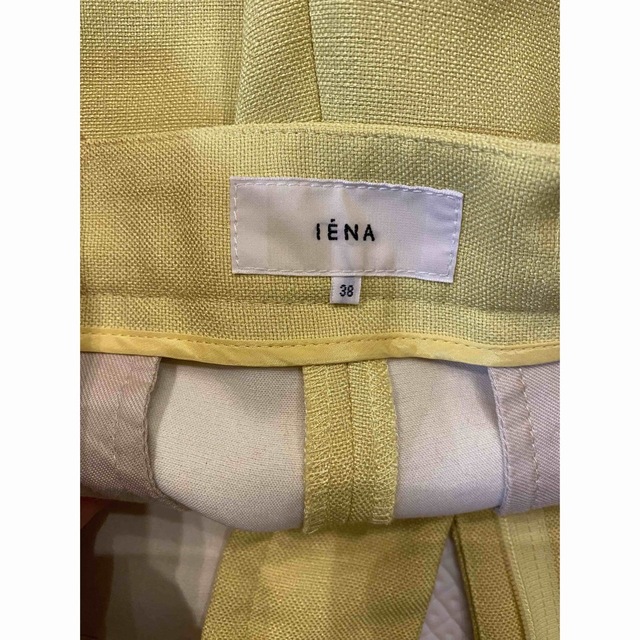 IENA(イエナ)のIENA PEボンディングタックテーパードパンツ イエロー38 レディースのパンツ(カジュアルパンツ)の商品写真