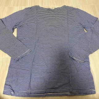 united arrows ユナイテッドアローズ　トップス　長袖　ボーダー　青(Tシャツ/カットソー(七分/長袖))