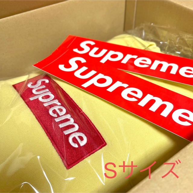 シュプリーム Supreme Box Logo Crewneck S 黄色