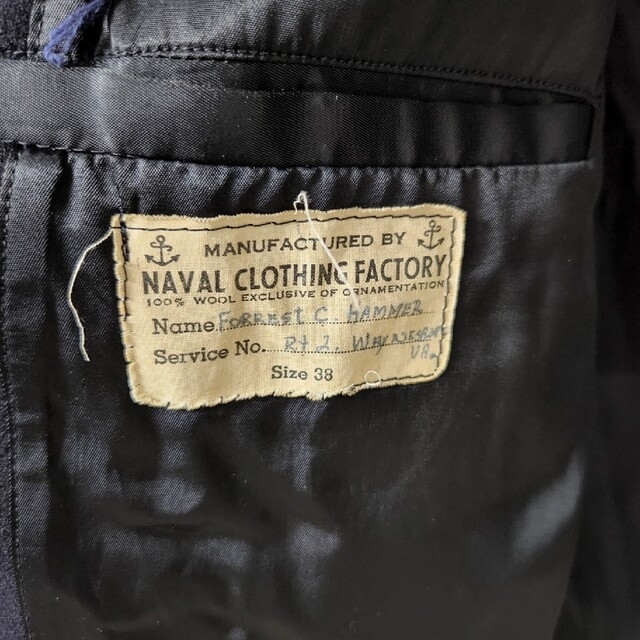 VINTAGE / ヴィンテージ 古着 | 1940s～ | US.NAVY W メンズのジャケット/アウター(ピーコート)の商品写真