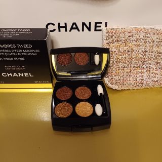 シャネル(CHANEL)のCHANEL　レ　キャトル　オンブル　ツイード　01　ツイード　キュイヴレ(アイシャドウ)