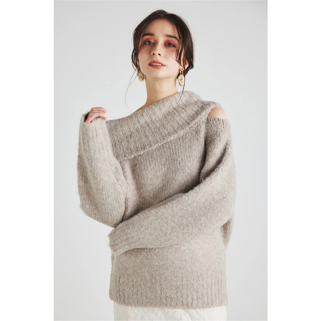 rienda(リエンダ)のrienda アシンメトリールーズknit TOP レディースのトップス(ニット/セーター)の商品写真