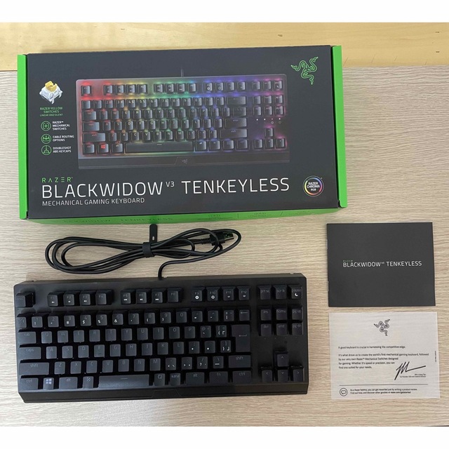 Razer(レイザー)のRAZER BLACKWIDOW V3 テンキーレス　レーザー　キーボード スマホ/家電/カメラのPC/タブレット(PC周辺機器)の商品写真