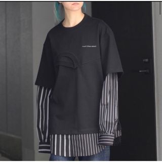 カラー(kolor)のFeng Chen Wang Shirting Panelled Sweater(Tシャツ/カットソー(七分/長袖))