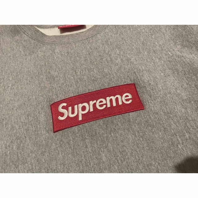 おまけあり15AW supreme crewneck box logo L