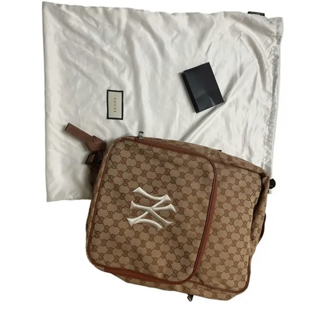 安価 ワタナベ Gucci ヤンキース コラボ バックパック 希少 レア 名作