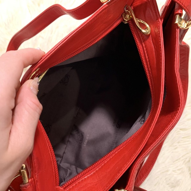 美品✨LOEWE ロエベ アナグラム 2wayショルダーバッグ ナッパレザー
