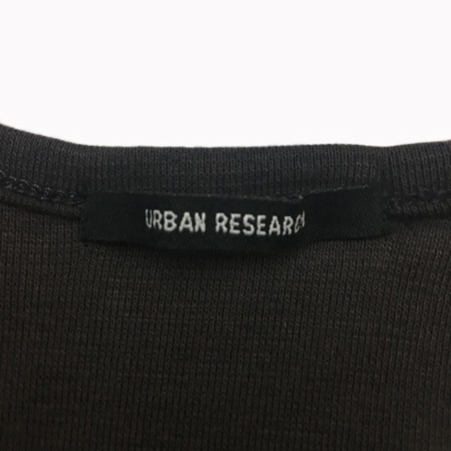 URBAN RESEARCH(アーバンリサーチ)のアーバンリサーチ Tシャツ カットソー Uネック 無地 長袖 F グレー 茶 レディースのトップス(カットソー(長袖/七分))の商品写真