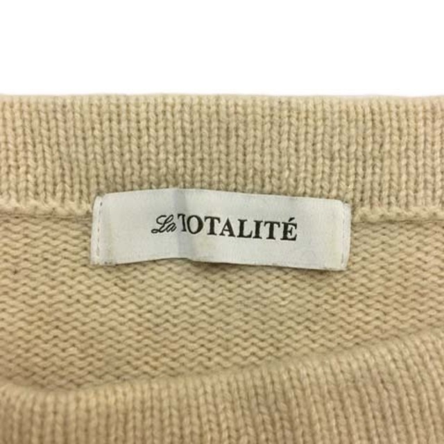 La TOTALITE(ラトータリテ)のラ トータリテ セーター ニット プルオーバー ラウンドネック 長袖 黒 白 レディースのトップス(ニット/セーター)の商品写真