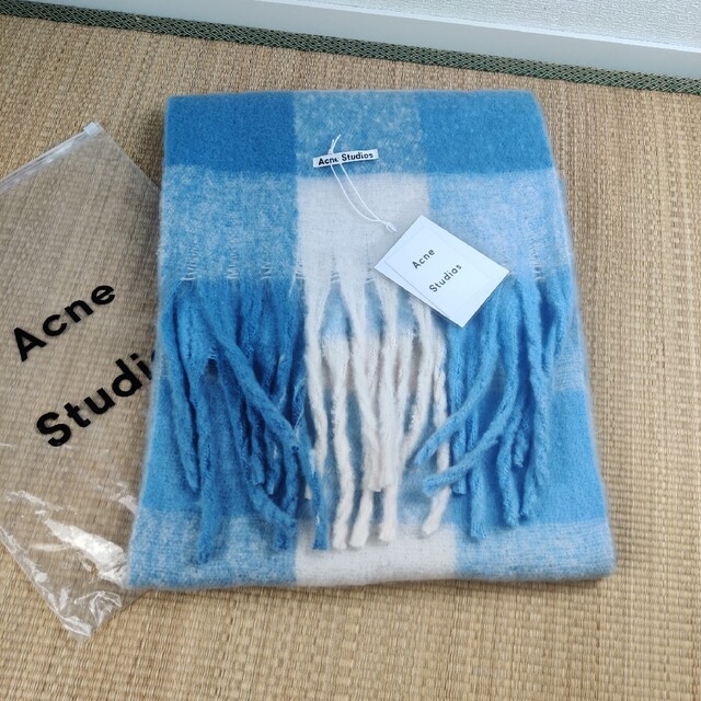 【Acne Studios】ラージチェックスカーフ マフラー