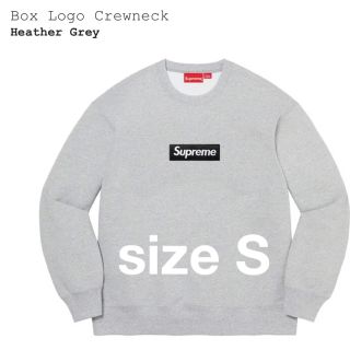 シュプリーム(Supreme)のsupreme Box Logo crewneck Heather Grey S(スウェット)