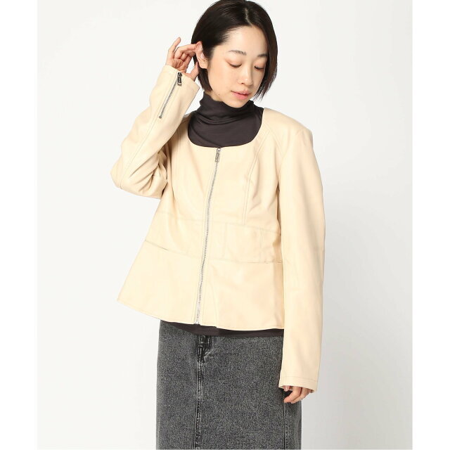 【ホワイト(G1V1)】(W)Gloris Pu Jacket