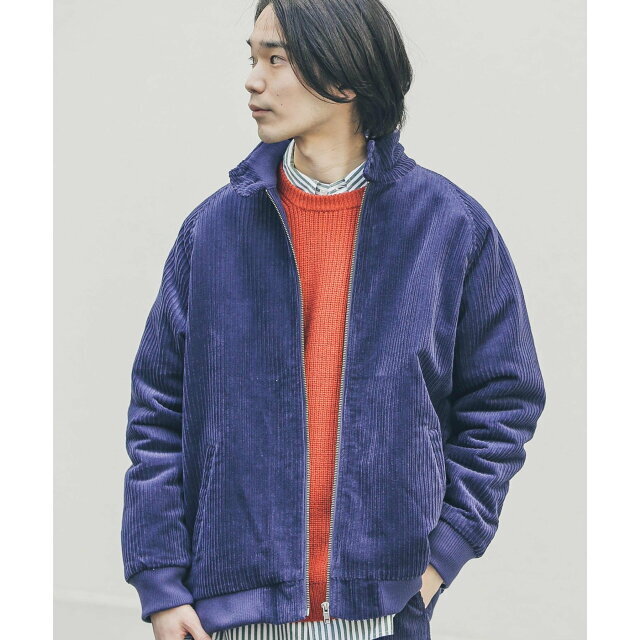 Sonny Label(サニーレーベル)の【ダークブルー】ランダムコーデュロイスウィングトップ メンズのジャケット/アウター(ダウンジャケット)の商品写真