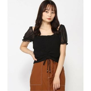 ゲス(GUESS)の【ブラック(JBLK)】(W)Ikra Top(カットソー(長袖/七分))