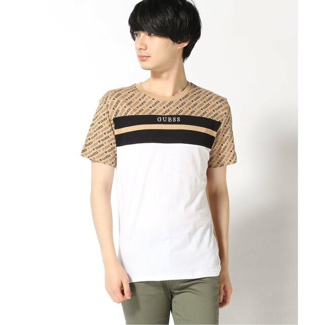 GUESS(ゲス)の【ベージュ(G1J7)】(M)Balo Fashion Crew メンズのトップス(Tシャツ/カットソー(半袖/袖なし))の商品写真